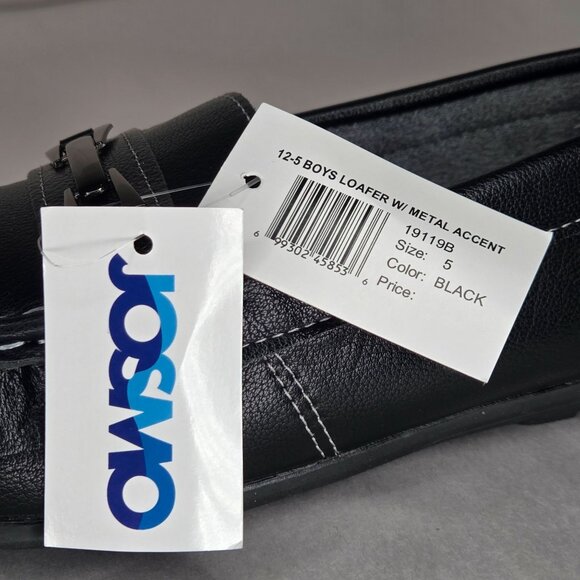 NWT Josmo Boy's Black Casual Slip-On Lightweight Loafers - Picture 6 of 6